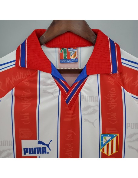 Maillot Atletico Madrid Domicile 96/97 Retro Maillot Atletico Madrid Domicile 96/97 Retro