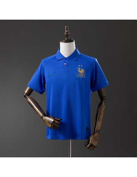 Maillot rétro bleu 120e anniversaire de la France