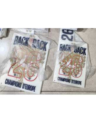 Maillot PSG Champions 2 étoiles, version joueur 25/26