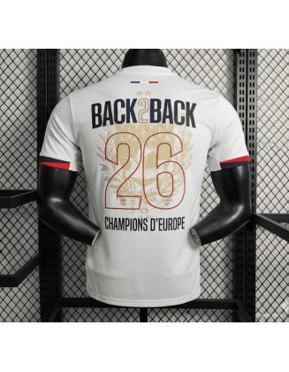 Maillot PSG Champions 2 étoiles, version joueur 25/26