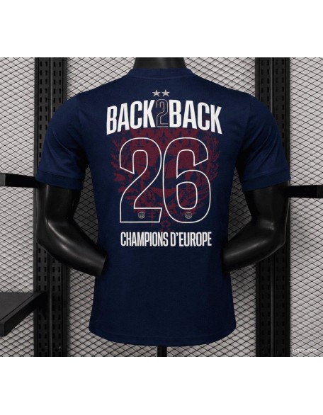 Maillot PSG Champions 2 étoiles, version joueur 25/26